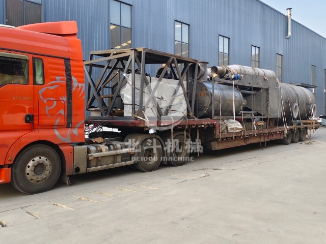 滿滿一車!活性炭生產線配件發貨中